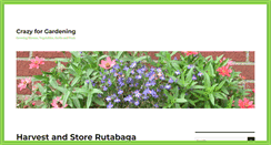 Desktop Screenshot of crazyforgardening.com